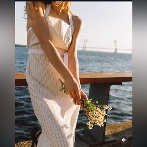 NWT Bloggers Favorite Zara Stripped Halter Dress